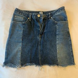 BDG mixed denim skirt